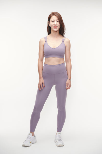 Active Hex Strap Bra Lavender Purple