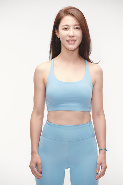 Active Strap Bra Ice Lake Blue